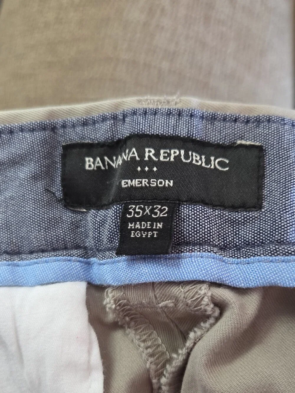 Banana Republic Tan Straight-Fit Chinos